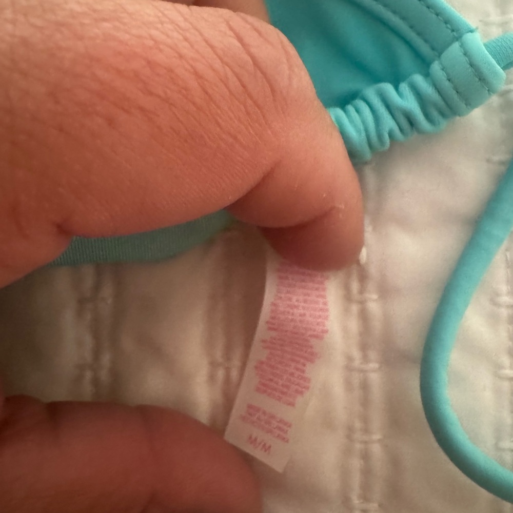 Turquoise Triangle Bikini Top - Picture 2 of 2